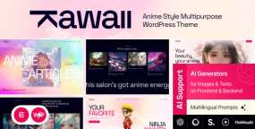 Kawaii汉化版V1.1_日系动漫风二次元网站WordPress主题