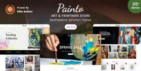 Painto汉化版_Shopify美术作品&绘画用品电商主题