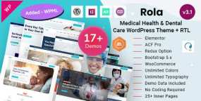 Rola医疗机构WordPress主题V3.1_医疗诊所网站模板