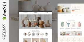 Claymax陶瓷工艺品&家居饰品电商Shopify主题V1.0.1