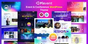 Pixvent活动会议网站WordPress主题V1.1