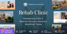 Rehab Clinic v1.2.1_WordPress戒毒康复中心网站主题