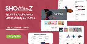 Shooz运动鞋跨境电商Shopify主题_休闲鞋电商模板