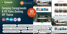 Campie V1.0.1_WordPress户外露营主题_户外探险网站模板