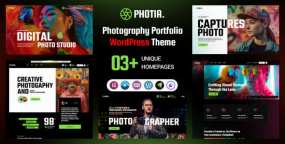 Photia摄影作品集WordPress主题v1.0.1_影楼摄影网站模板