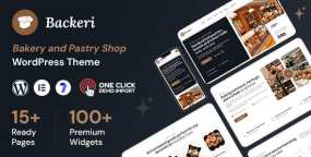 Backeri烘焙店WordPress主题v1.0.1_蛋糕店网站模板