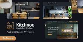 Kitchnox室内设计WordPress主题_家装建筑装修网站模板