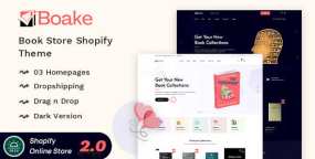 Baoke网上书店Shopify主题v1.0.9_电子书销售商城模板