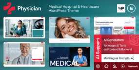 Physician健康护理行业WordPress主题_医院诊所网站模板