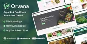 Orvana农产品电商WordPress主题 | 生鲜杂货商城模板