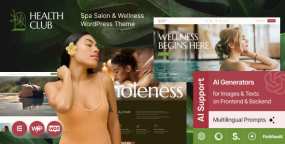WordPress主题Health Club破解版 SPA按摩会所网站模板