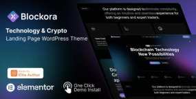 Blockora_区块链WordPress主题_Web3/DeFi网站模板