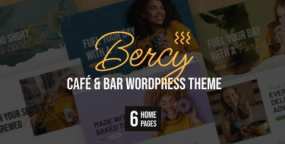 Bercy咖啡馆酒吧WordPress主题_小酒馆/甜品店网站模板