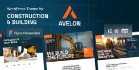 Avelon建筑单位WordPress主题_建筑施工网站模板
