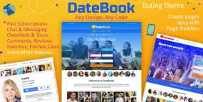 DateBook WordPress主题 | 征婚相亲约会交友网站模板