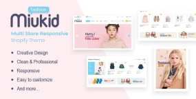 MIUKID主题V1.0.1 – 多店铺响应式Shopify外贸商店建站主题