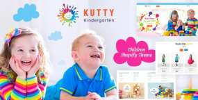 Kutty Kids儿童玩具童装和婴儿用品跨境电商Shopify主题V1.0