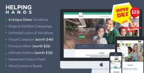 HelpingHands主题v2.7.3-慈善机构建站源码类WordPress主题