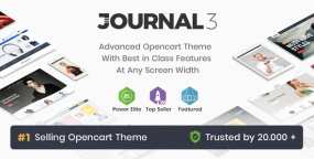 Journal破解版(v3.2.5)创意多用途通用建站模板OpenCart主题