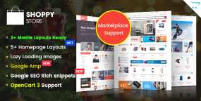 ShoppyStore创意多用途外贸电商网站OpenCart 3主题V2.2.0