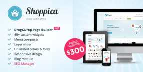 【Shoppica v3.3.2】高级电子商务网站OpenCart主题