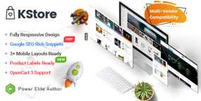 KStore主题 v1.0.0-多店铺外贸商店建站OpenCart 3主题