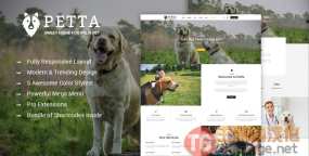 SJ Petta宠物护理服务网站Joomla模板 更新至v3.9.6