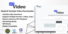GetVideo用于将视频从YouTube下载到NodeJS的PHP脚本 更新至v1.0.0