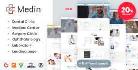 Medin – 医疗保健诊所WordPress主题 更新至v1.6.1