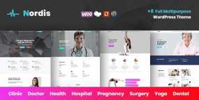 Nordis个人医生和医疗中心以及医疗保健网站WordPress主题 更新至v2.3.0