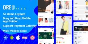 Oreo多商户移动电商系统React Native App v1.3.0 支持Android & IOS