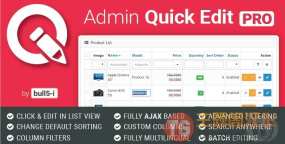 Admin Quick Edit PRO 6.2.0-OpenCart产品批量编辑插件