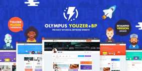 Olympus汉化版(v4.6.1)社交网络论坛社区网站模板WordPress主题