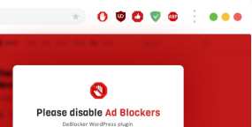 DeBlocker(v3.4.12)广告拦截器AdBlock检测器WordPress插件