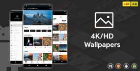 4K高清壁纸系统Android应用APP源码v2.8