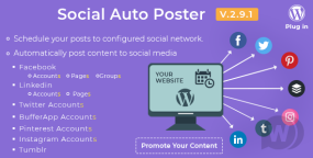 Social Auto Poster汉化版v5.5.3 | 文章自动推送到社交媒体网站