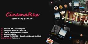 CinemaRex – 在线影视流媒体播放系统PHP源码英文原版 更新至v1.4.9