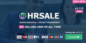 HRSALE – 项目管理和HR人力资源管理系统PHP源码 更新至v1.1.10