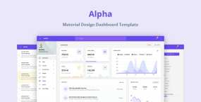 Alpha  – Material Design管理后端HTML5模板  更新至v1.0