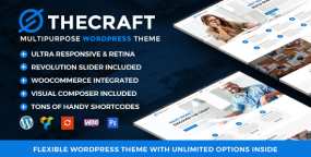 TheCraft响应式通用企业建站WordPress主题V1.33.1 带演示数据文件