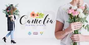 Camelia花艺工作室花卉店网站WordPress主题