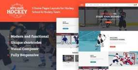 Hockey曲棍球和冬季运动培训中心WordPress主题