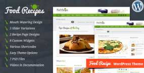 WordPress主题Food Recipes v4.0.5-响应式食谱相关网站WordPress主题