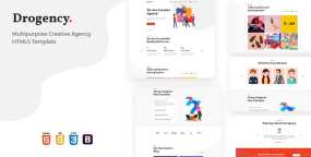 Drogency – 多功能广告素材代理HTML5模板 更新至v1.0