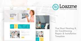 Loazzne-基于Vue.js和Nuxt.js构建的暖气和空调服务HTML5模板 更新至v1.0