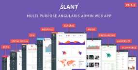 Slant – 基于Bootstrap的多用途AngularJS管理面板Web应用HTML模板 v5.1.0