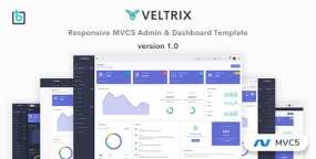 Veltrix – MVC5管理面板仪表盘HTML模板 v1.0