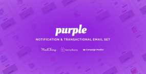 Purple -通知和交易电子邮件HTML5模板 v1.0.1
