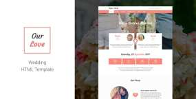 结婚婚礼婚庆单页HTML5模板Our Love 更新至v1.0