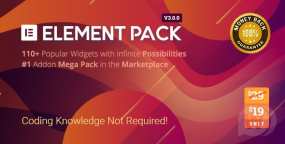 Element Pack汉化版_页面设计元素Elementor组件+首页模版